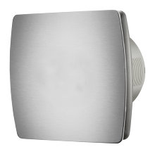 Baderomsvifte stål m/hygrostat og timer - Grad